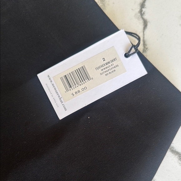 WeWoreWhat Black Mini Skirt Embellished Cocktail - Picture 6 of 7